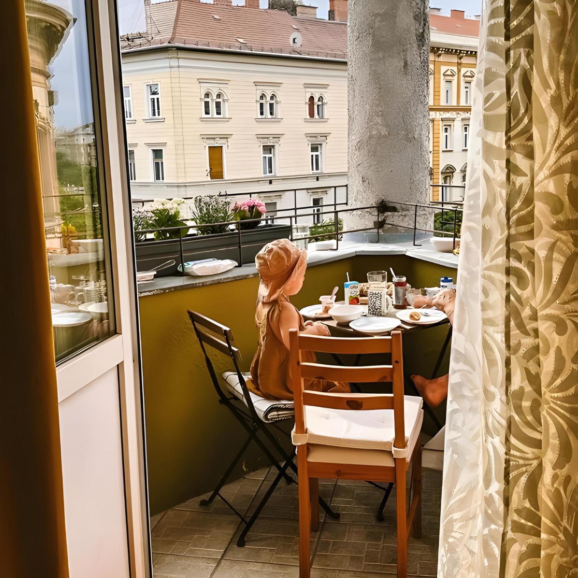 Saffron Apartment City Center Panorama Balcony Budapest Esterno foto
